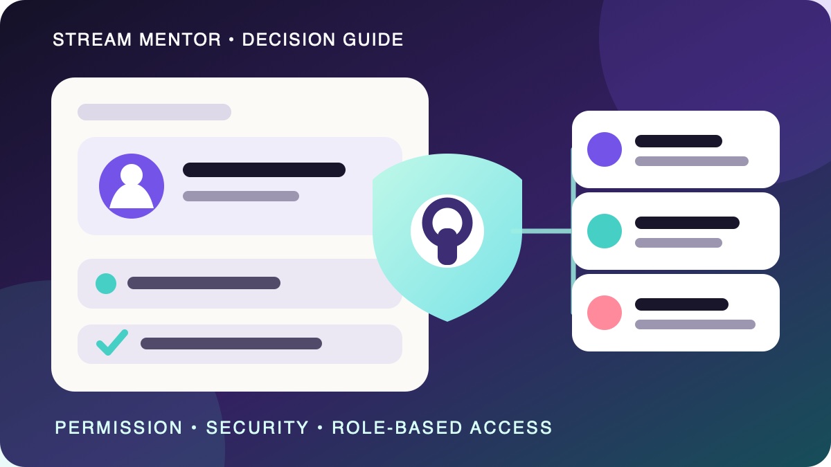 Editorial illustration comparing account ownership with secure role-based access