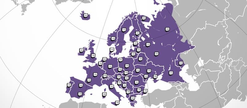 Twitch world map