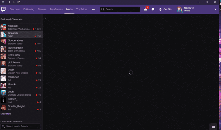 Twitch Mods Not Loading