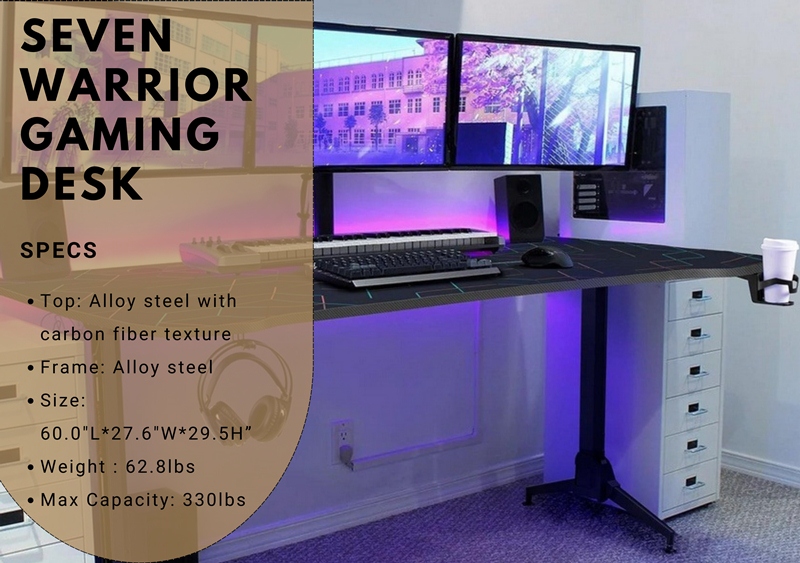 2. Seven Warrior Gaming Desk