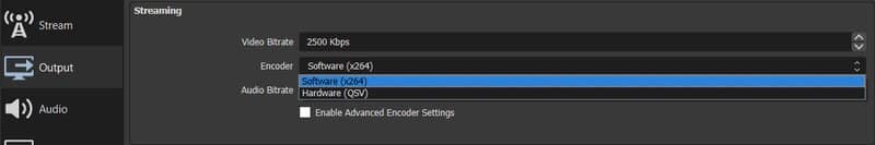 obs output settings