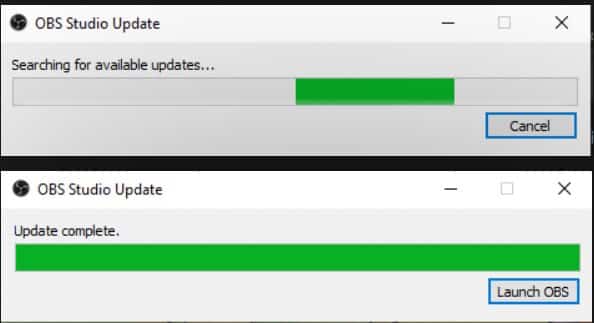 obs updates