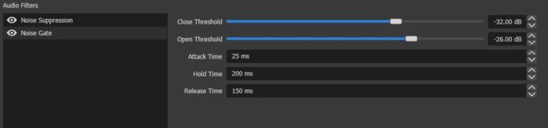 noise gate filter obs download