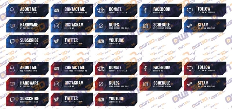 twitch panels size