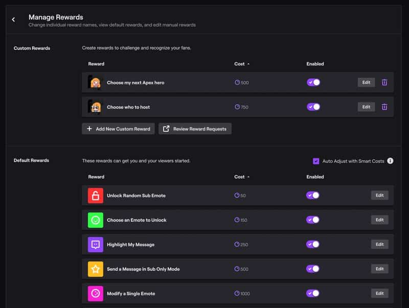 channel points Pricing