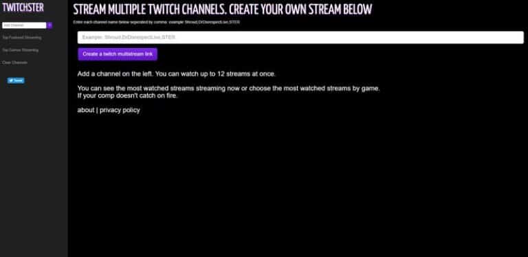 watch multiple twitch tv streams
