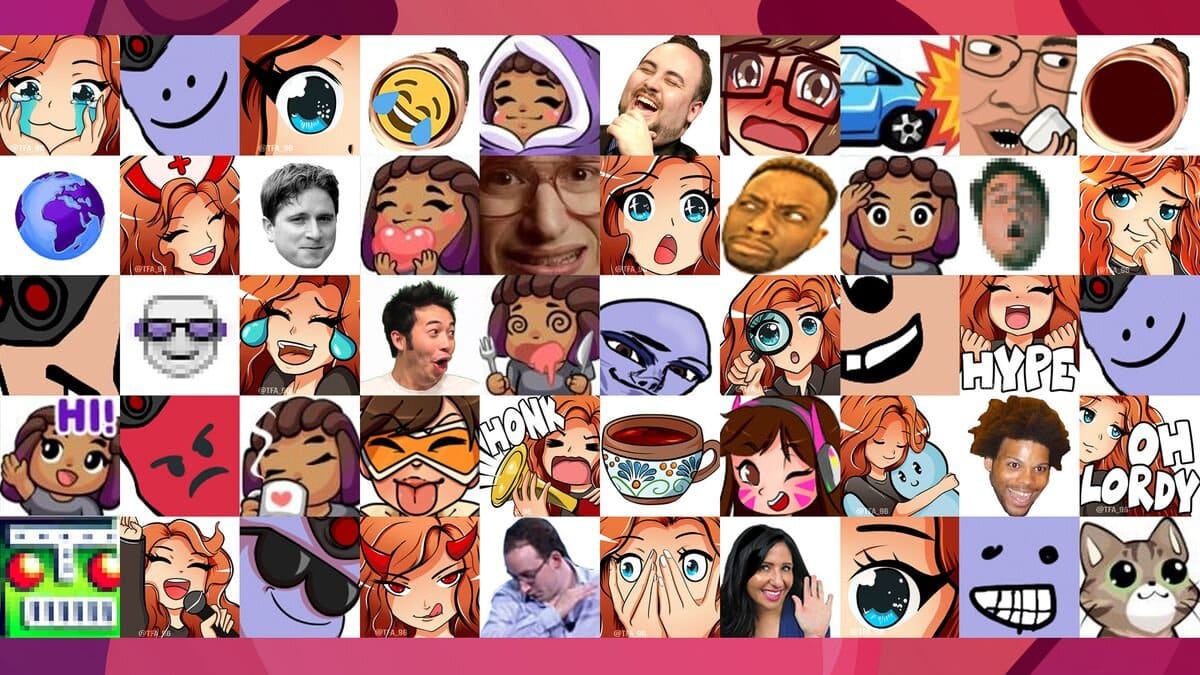 sub twitch emote emote discord emote purple hair emote fist bump emote ...