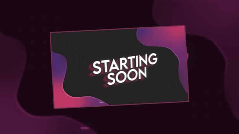 Twitch Starting Soon Screen