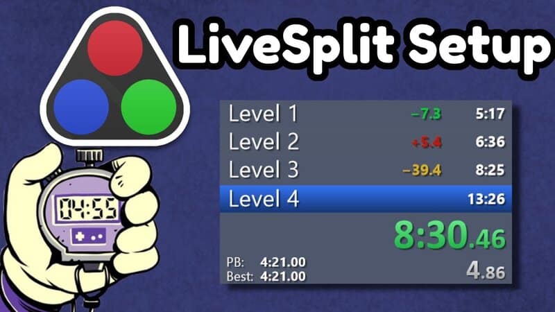 Using the LiveSplit Speedrun Timer in OBS