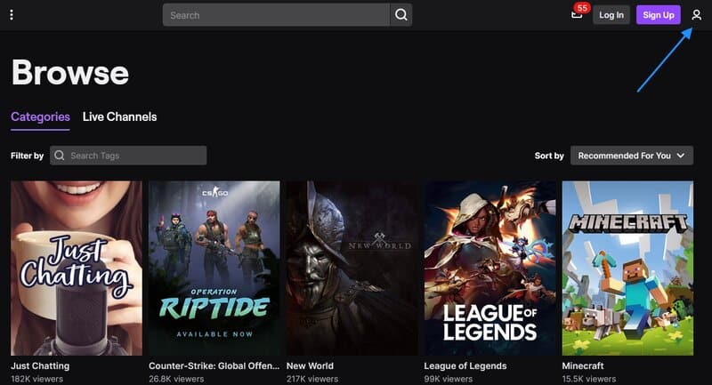 How to Enable dark mode on Twitch