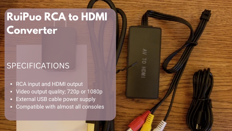 RuiPuo RCA to HDMI Converter