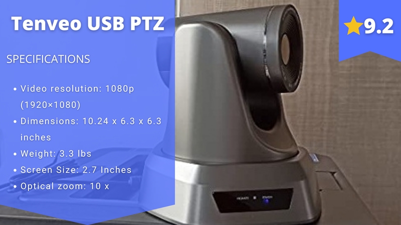 tenveo usb ptz webcam