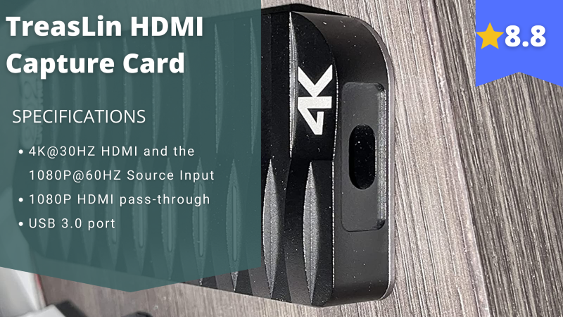 TreasLin HDMI Capture Card