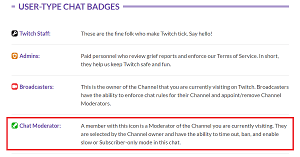 What Do Twitch Moderators Do