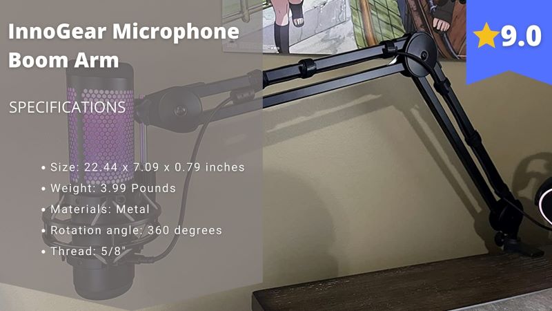 InnoGear Microphone Boom Arm