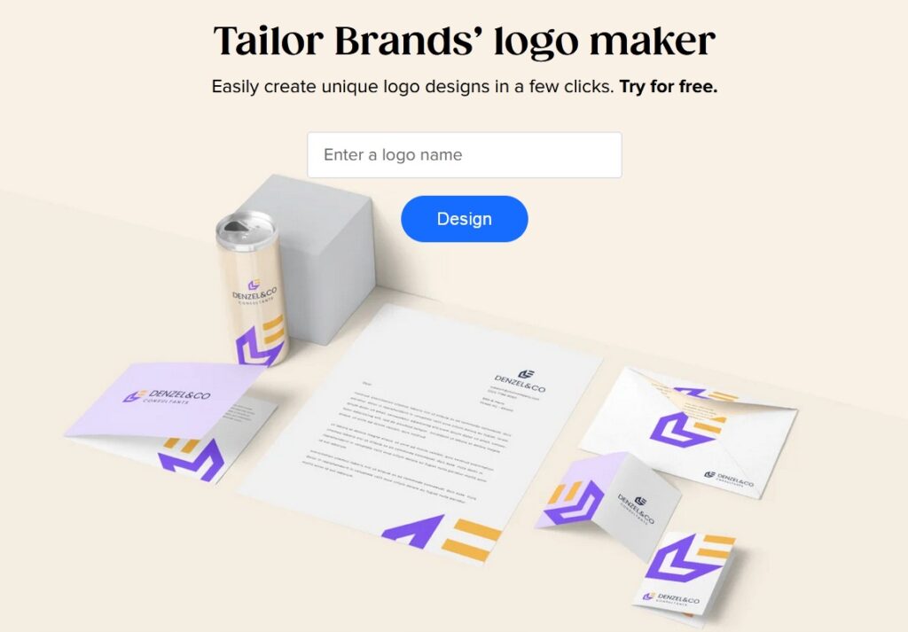 tailor brands logo maker