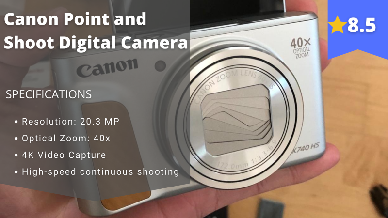 Canon Point and Shoot Digital Camera