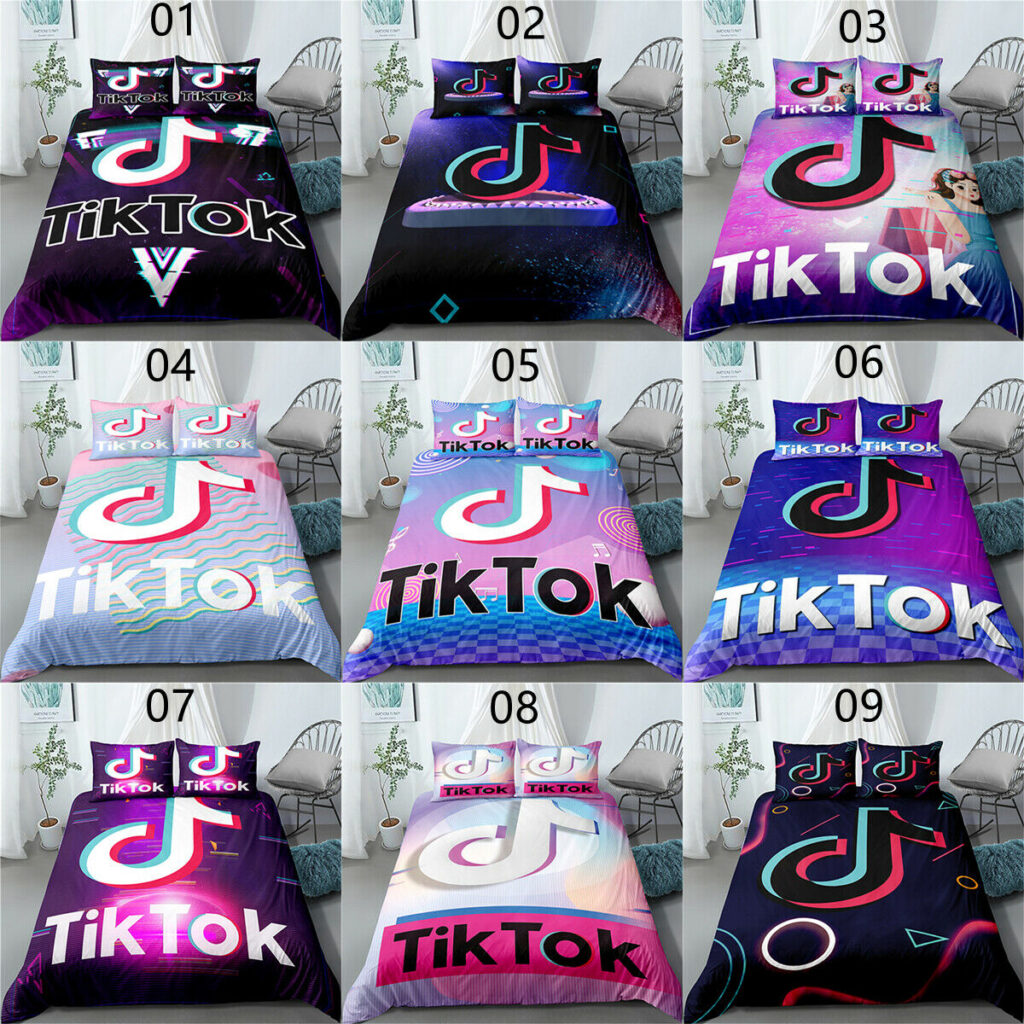 Tik Tok Twin/Full/Queen/King Size Bed Duvet
