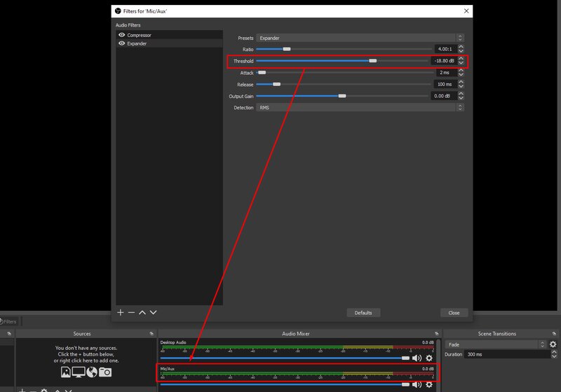 Expander Threshold