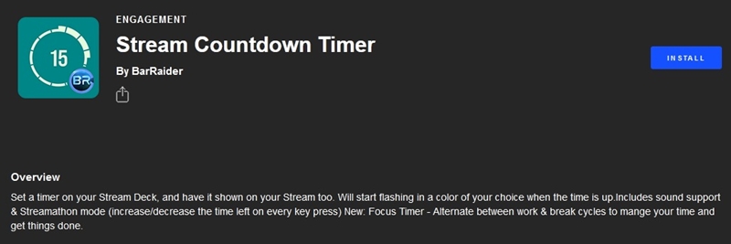stream countdown timer plugin