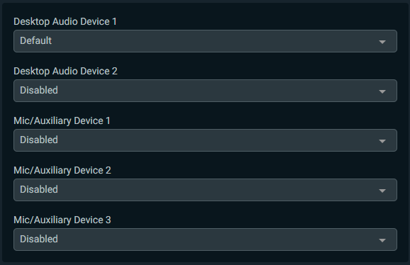 streamlabs audio settings