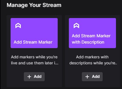 twitch markers