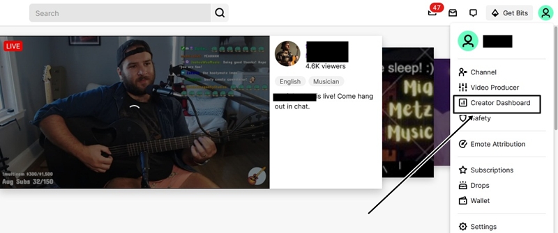 creator dashboard twitch