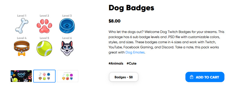 dog badges kudos