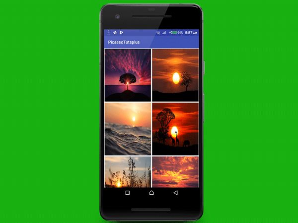 Gallery on the Android phone