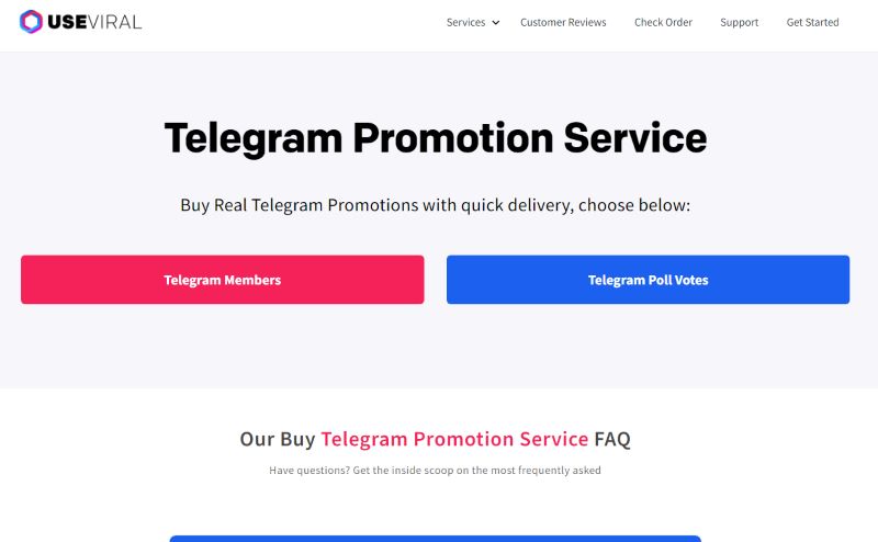 Buy telegram members option on useviral