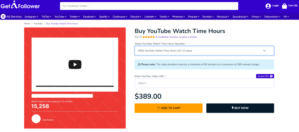 GetAFollower Buy Youtube Watch Time