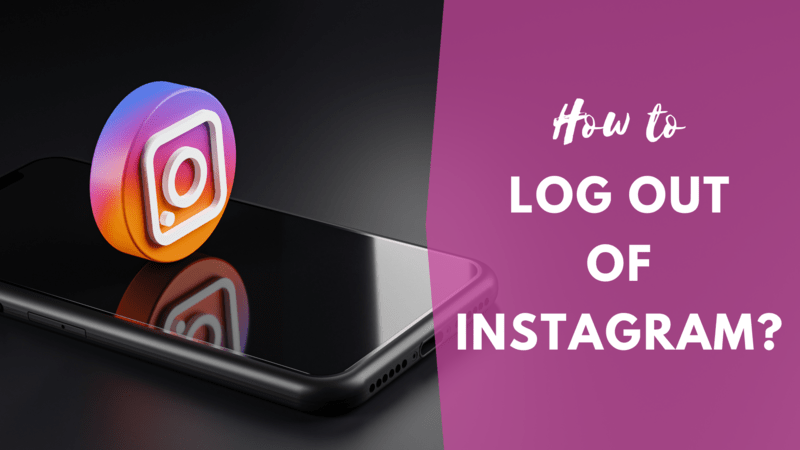 how to log out of instagram