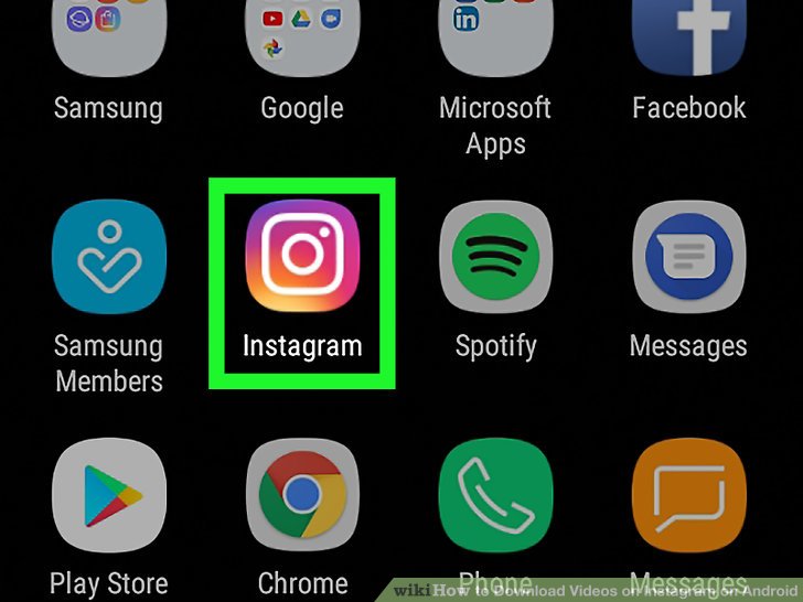 The Instagram icon on an Android phone