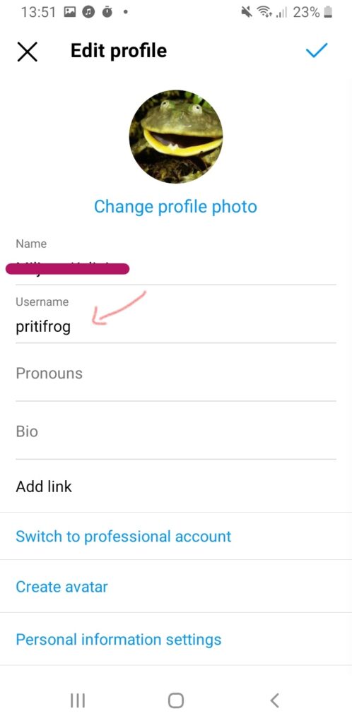 instagram usernames change stream mentor