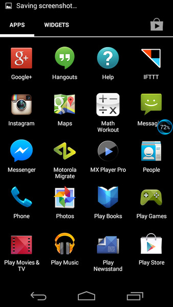 Play store on an android device