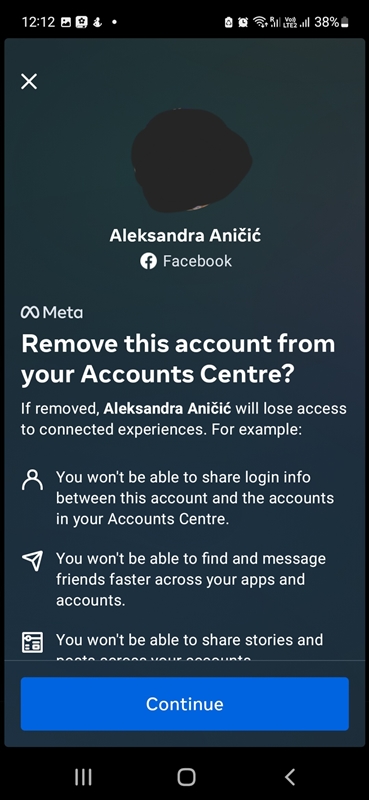 remove account