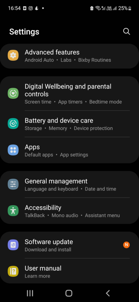 Android Settings