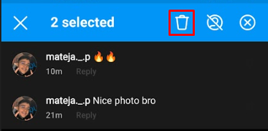 Delete Multiple Instagram Comments