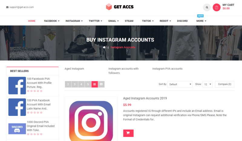 GetAccs instagram accounts