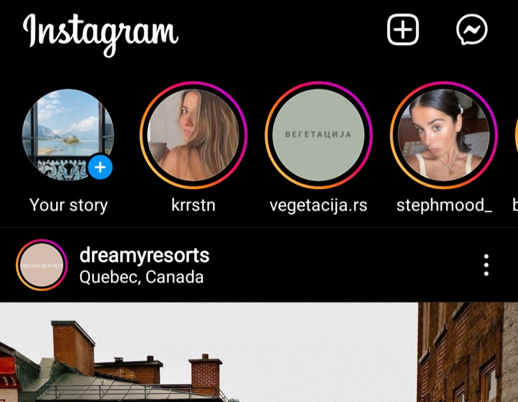 Instagram Home Feed