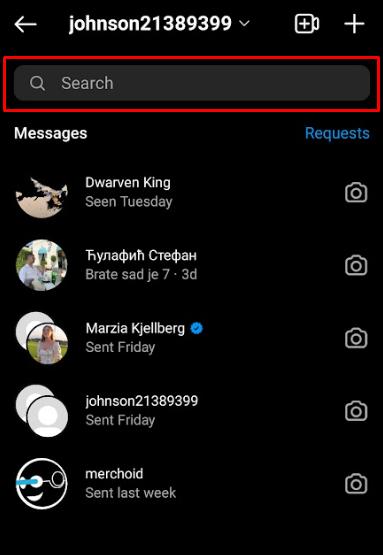 Instagram Search Conversations