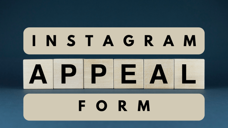 Instagram Appeal Form