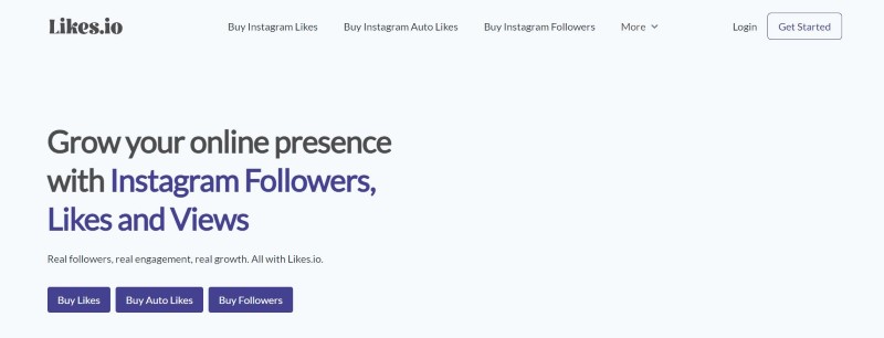 Likes buy Instagram followers page
