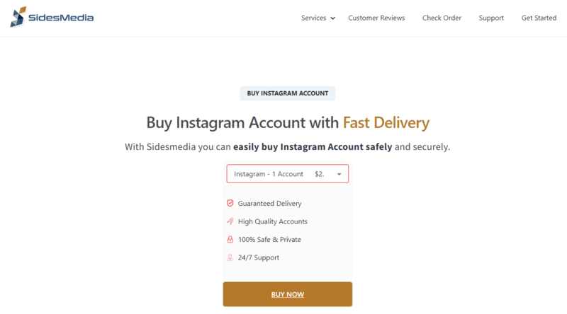 Sides Media service for buying IG accounts safely.