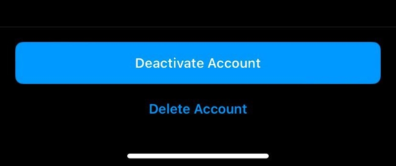 delete account confirmation