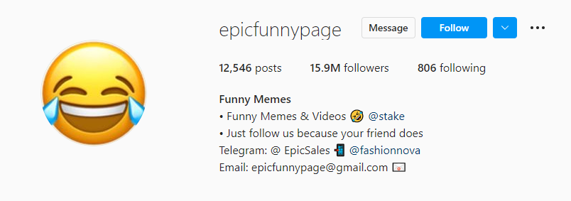 epicfunnypage instagram page