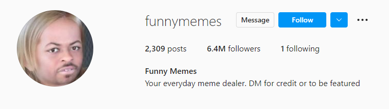 funnymemes Instagram account