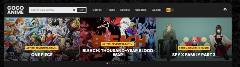 gogoanime homepage