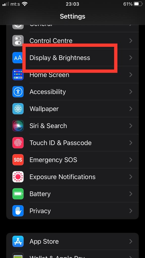 ios settings