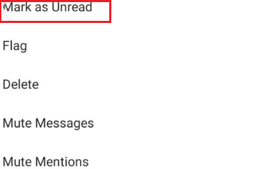 Mark as Unread option on Instagram